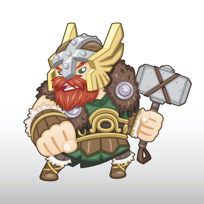矢量海盗战士插图