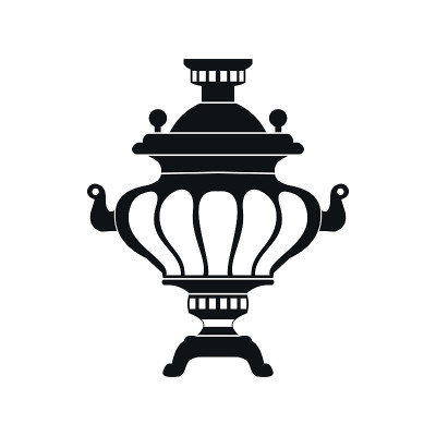 茶具图标，简约风格
