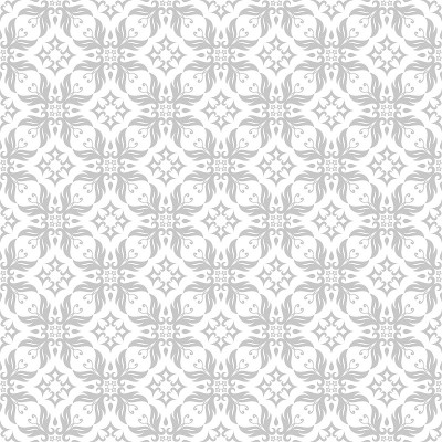 Floral gray seamless design. Monochrome background