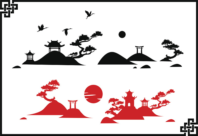 摘要中国风景
