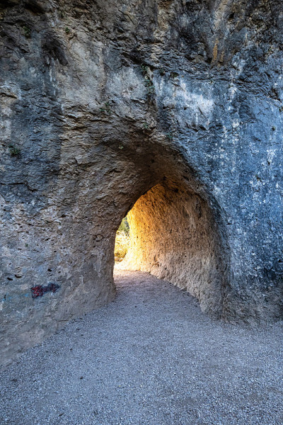 独特的岩石在La Ciudad Encantada或迷人的城市附近昆卡，西班牙的卡斯蒂拉曼查