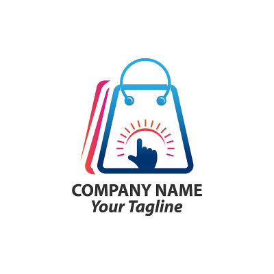 Online Shop Logo designs Template. Shopping Logo v