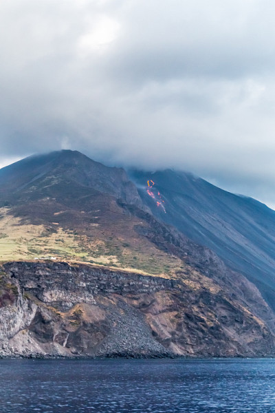 斯特龙博利火山群岛埃奥利，意大利西西里岛