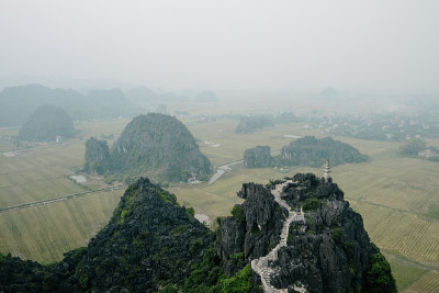 山上的越南风景