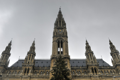 维也纳的Rathaus(市政厅)大楼
