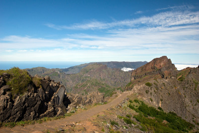 去Pico do Arieiro的路
