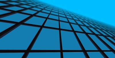 3D插图建筑建筑。