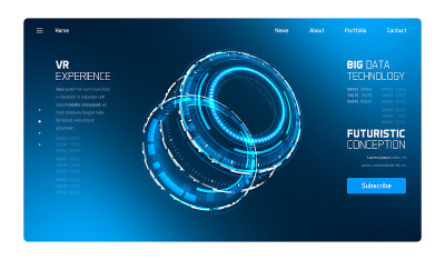 3D Futuristic Circle Element