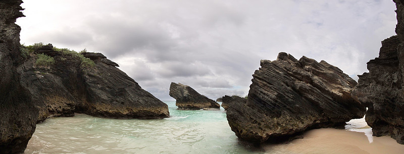 马蹄湾，百慕大全景