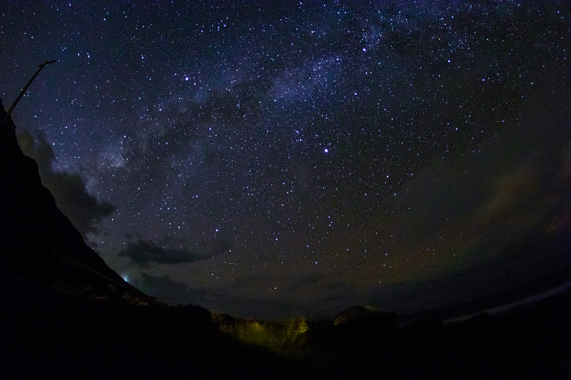 夏威夷北岸的星夜