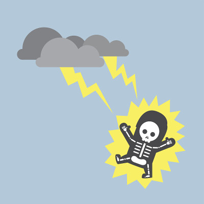 遭雷击的商人