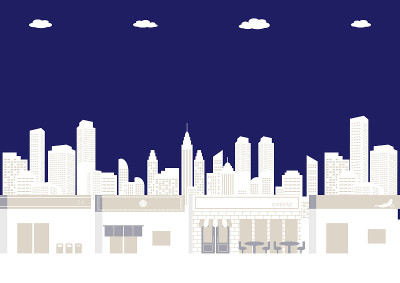市区夜景图