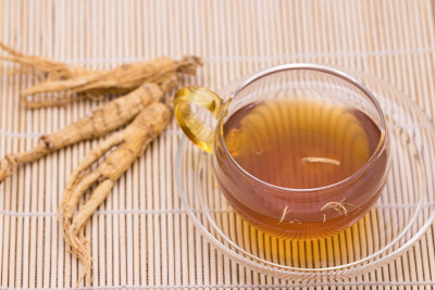 人参茶和干人参根