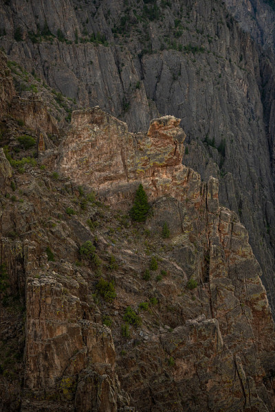 跪在黑峡谷的骆驼岩