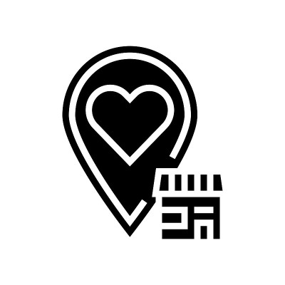 本地业务符号图标矢量插图