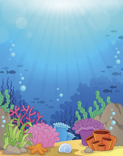 3 .海洋水下主题背景