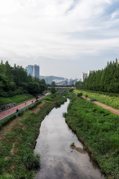 汉江附近的慢跑道