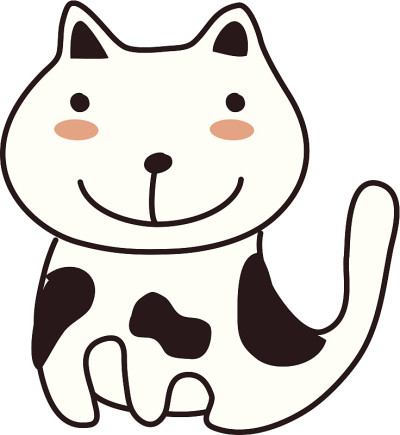猫坐在