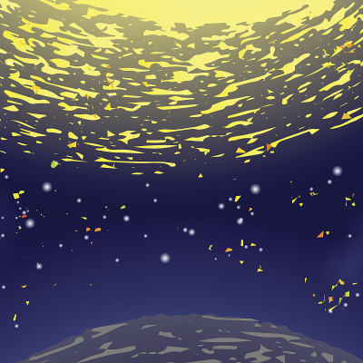 空间背景。充满星星的宇宙