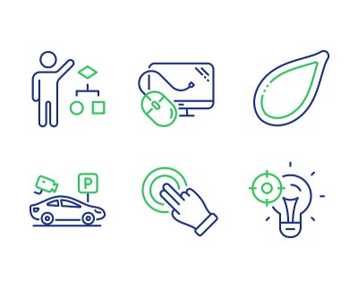 Algorithm, Computer mouse and Pumpkin seed icons s