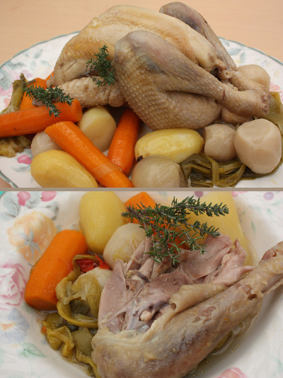 “Poule au pot”法国菜煮鸡