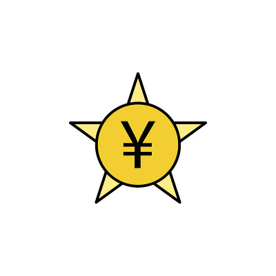 圆、星、元彩色图标。财务说明元素。标志和符号的彩色图标可以用于网页，标志，移动应用程序，UI, UX