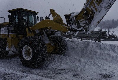 除雪。