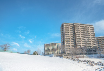 雪景住宅区