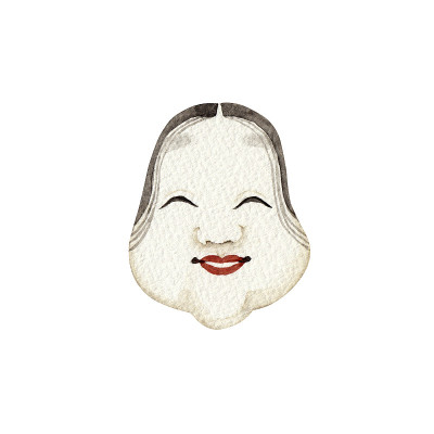 御福冈日本能乐面具