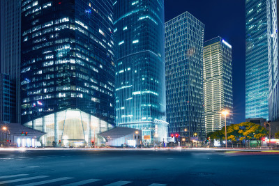 美丽的上海夜景