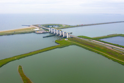 Lelystad抽水系统，Batavia Markerwaarddijk, Enzhouisen, 