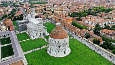 Aerial view of the Cathedral of Santa Maria Assunt