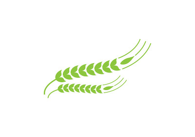 农业和耕作与中耕标志设计。Eco-farm图标