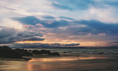 苏格兰的夏夜。