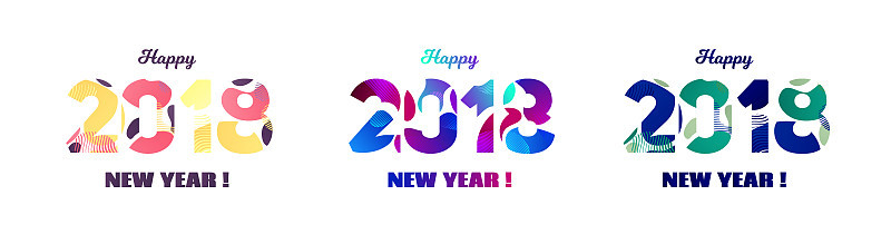 2018年圣诞和新年。