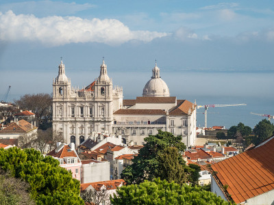Monastery De Sao Vicente De Fora 教堂在葡萄牙里斯本