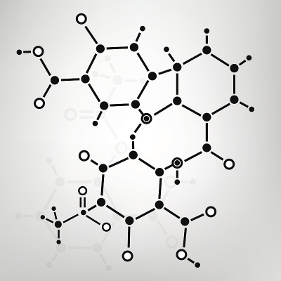 2d DNA分子结构矢量背景
