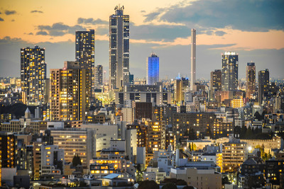 文教市民中心的日落(池袋)
