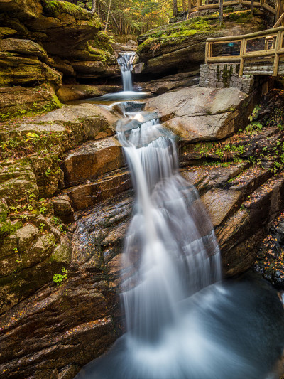 Sabbaday Falls along Kancamagus Highway in New Ham