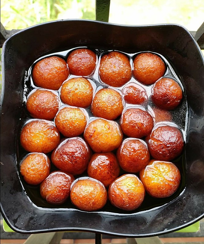 Gulabjamun甜点很好吃