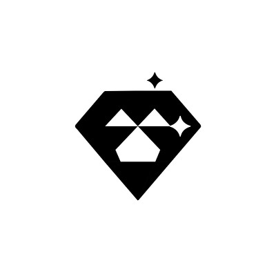 Diamond vector icon. Isolated Diamond gemstone fla