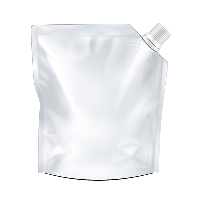 Blank Food Doypack Flexible Pouch Bag With Corner 