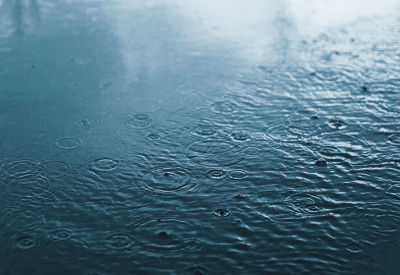 雨坑和溅水在ra