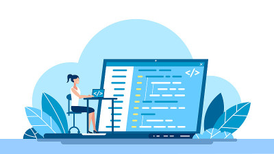 脚本编码和编程的概念。JavaScript, PHP, Python, HTML，其他语言。在笔记本