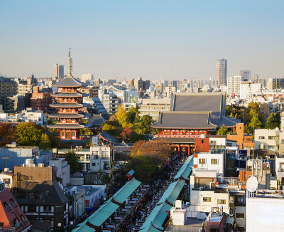浅草寺，东京，日本。