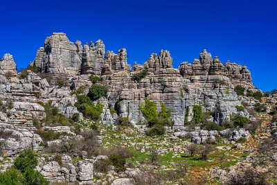 El Torcal de Antequera, Andalusia, Spain，在Antequer