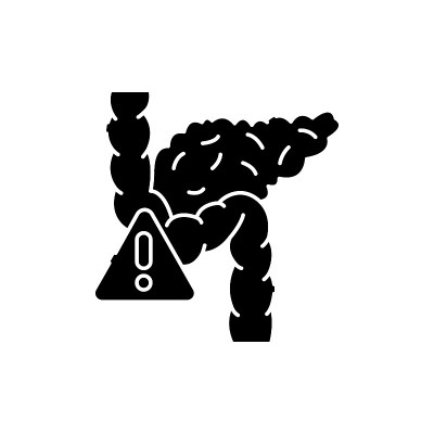 胰腺疾病线颜色图标。糖尿病治疗的概念。药店