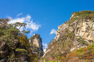 秋天的御岳升仙峡