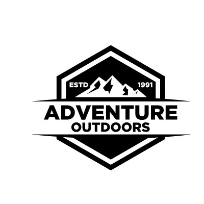 户外登山探险徽章图标设计