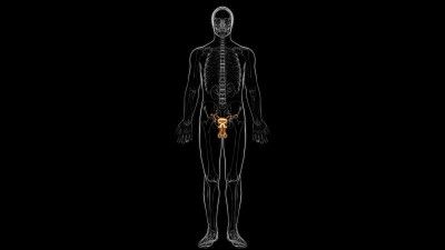 用于医学概念3D渲染的男性生殖系统解剖学